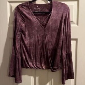 American Eagle Outfitters Soft & Sexy Purple Blouse Size Medium
